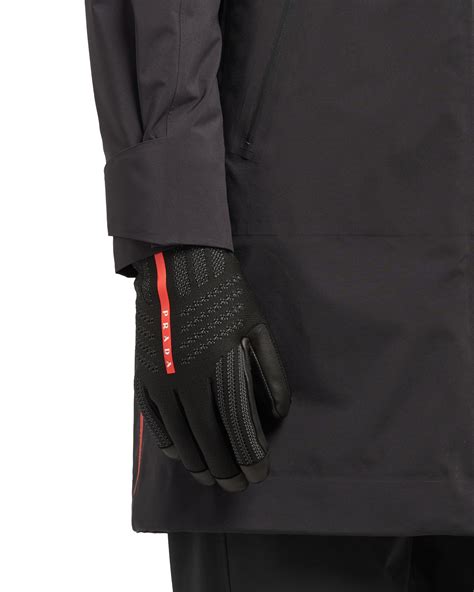 prada winter gloves|Prada leather gloves men.